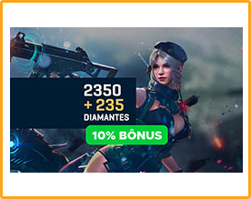 Free Fire - 2.350 Diamantes + 10% Bônus