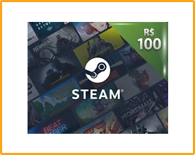 Cartão Steam 100 Reais Créditos Steam